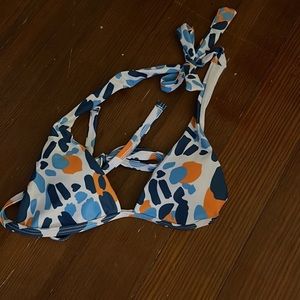 Three piece bikini set with skirt